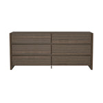 Linda 72" Dresser (6-Drawer) in Walnut Brown