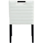 Aimee Vegan Leather Upholstered Dining Side Chair in Cream