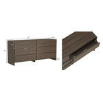 Linda 72" Dresser (6-Drawer) in Walnut Brown