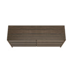 Linda 72" Dresser (6-Drawer) in Walnut Brown