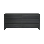 Linda 72" Dresser (6-Drawer) in Charcoal Gray