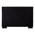 Paxton Chenille Fabric Upholstered King Bed (3 Boxes) in Black