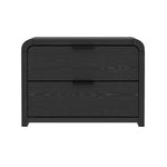 Grace 28" Nightstand (2-Drawer) in Black