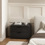 Grace 28" Nightstand (2-Drawer) in Black