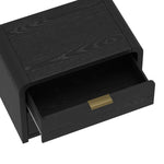 Grace 28" Nightstand (2-Drawer) in Black and Gold