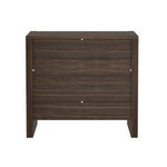 Linda 24" Nightstand (2-Drawer) in Walnut Brown