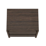 Linda 24" Nightstand (2-Drawer) in Walnut Brown