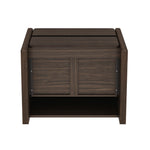 Linda 24" Nightstand (2-Drawer) in Walnut Brown