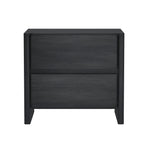 Linda 24" Nightstand (2-Drawer) in Charcoal Gray
