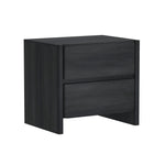 Linda 24" Nightstand (2-Drawer) in Charcoal Gray