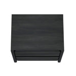 Linda 24" Nightstand (2-Drawer) in Charcoal Gray