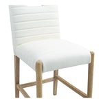 Aimee Vegan Leather Upholstered Counter Stool in Cream