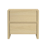 Linda 24" Nightstand (2-Drawer) in Natural Oak