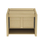 Linda 24" Nightstand (2-Drawer) in Natural Oak