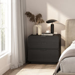 Chrystie 26" Nightstand (2-Drawer) in Black