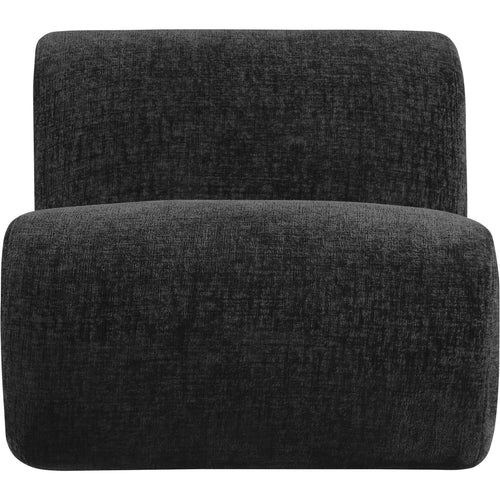 Akira Fabric Upholstered Accent Chair in Black