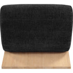 Akira Fabric Upholstered Accent Chair in Black