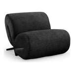 Akira Fabric Upholstered Accent Chair in Black