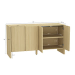 Linda 60" Sideboard in Natural Oak