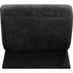 Akira Fabric Upholstered Accent Chair in Black