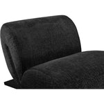 Akira Fabric Upholstered Accent Chair in Black