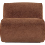 Akira Fabric Upholstered Accent Chair in Cognac
