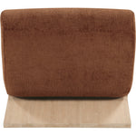 Akira Fabric Upholstered Accent Chair in Cognac