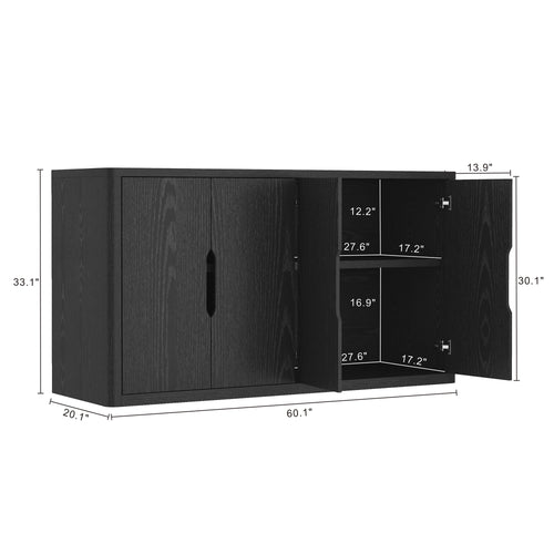 Rivington 60" Sideboard in Black