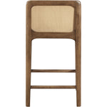 Ellis Vegan Leather Upholstered Counter Stool in Tan