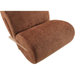 Akira Fabric Upholstered Accent Chair in Cognac
