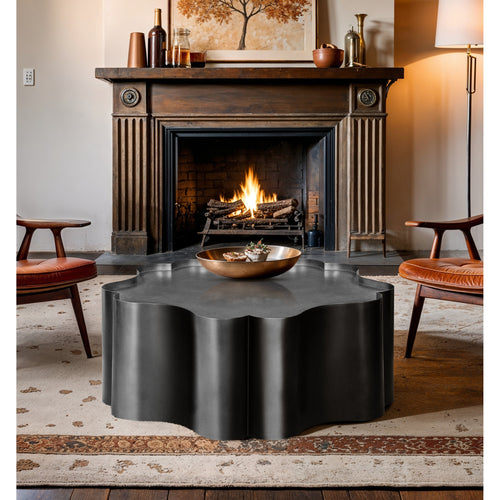 Eloise Iron Coffee Table in Black