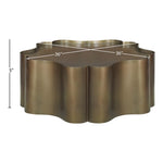 Eloise Iron Coffee Table in Brass