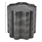 Eloise Iron End Table in Black