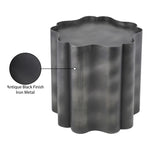 Eloise Iron End Table in Black