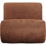 Akira Fabric Upholstered Accent Chair in Cognac