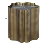 Eloise Iron End Table in Brass