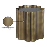 Eloise Iron End Table in Brass