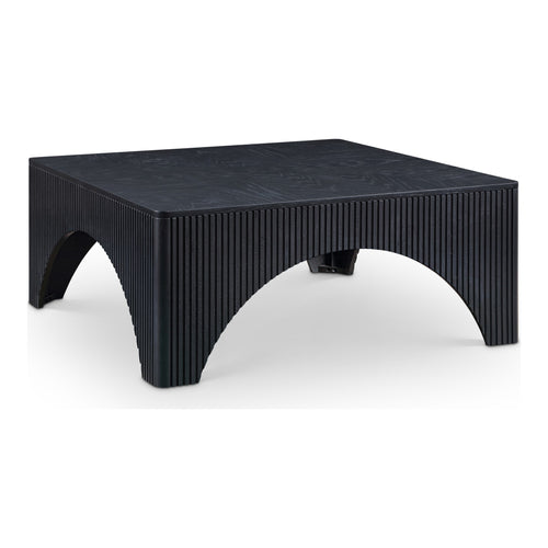 Eloise Oak Veneer Coffee Table in Black