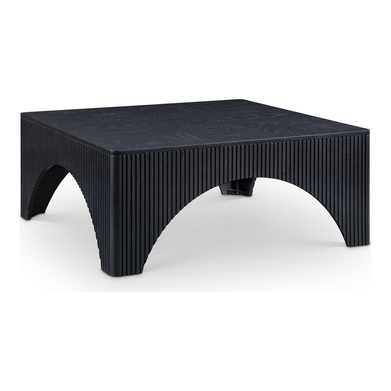 Eloise Oak Veneer Coffee Table in Black