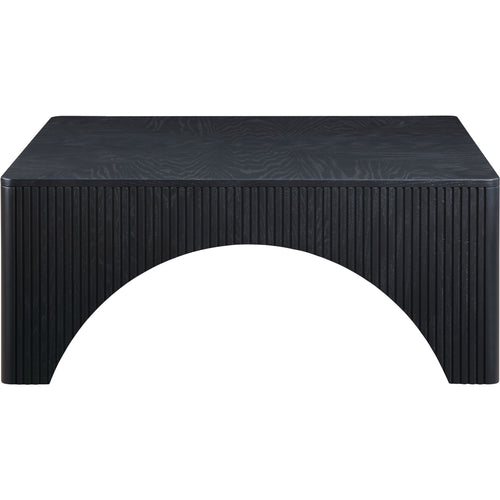Eloise Oak Veneer Coffee Table in Black