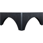 Eloise Oak Veneer Coffee Table in Black