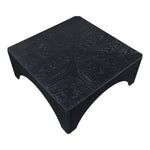 Eloise Oak Veneer Coffee Table in Black