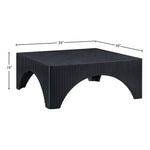 Eloise Oak Veneer Coffee Table in Black
