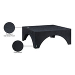 Eloise Oak Veneer Coffee Table in Black