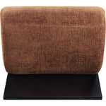 Akira Fabric Upholstered Accent Chair in Cognac
