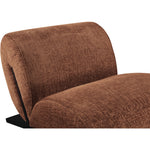 Akira Fabric Upholstered Accent Chair in Cognac