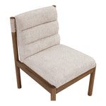 Eloura Linen Textured Fabric Upholstered Dining Chair in Beige