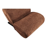 Akira Fabric Upholstered Accent Chair in Cognac