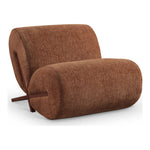 Akira Fabric Upholstered Accent Chair in Cognac