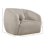 Elowen Fabric Upholstered Chair in Beige